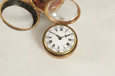 Lot 291 - THOMAS TOMPION & EDWARD BANGER, LONDON. AN EARLY 18TH CENTURY VERGE POCKET WATCH