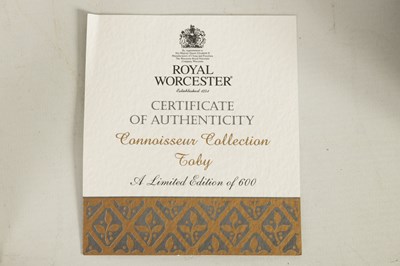 Lot 63 - A 20TH CENTURY ROYAL WORCESTER CANDLE EXTINGUISHER LIMITED EDITION “TOBY”