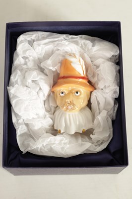 Lot 63 - A 20TH CENTURY ROYAL WORCESTER CANDLE EXTINGUISHER LIMITED EDITION “TOBY”