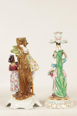 Lot 81 - A LATE 19TH CENTURY MEISSEN STYLE CANDELABRA STEM