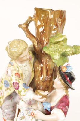 Lot 81 - A LATE 19TH CENTURY MEISSEN STYLE CANDELABRA STEM