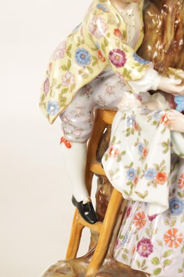 Lot 81 - A LATE 19TH CENTURY MEISSEN STYLE CANDELABRA STEM