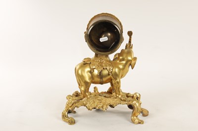 Lot 902 - AN 18TH CENTURY FRENCH ORMOLU ELEPHANT MANTEL CLOCK