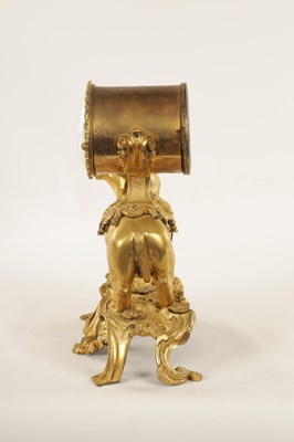 Lot 902 - AN 18TH CENTURY FRENCH ORMOLU ELEPHANT MANTEL CLOCK