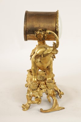 Lot 902 - AN 18TH CENTURY FRENCH ORMOLU ELEPHANT MANTEL CLOCK