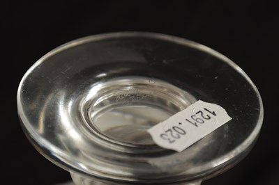 Lot 28 - A PAIR OF LALIQUE FROSTED AND CLEAR GLASS “ERMENONVILLE” VASES