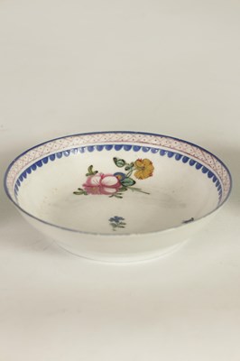 Lot 94 - AN 18TH CENTURY VEUVE PERRIN, FRANCE PORCELAIN BALUSTER CREAM JUG