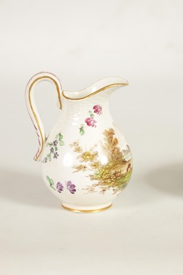 Lot 94 - AN 18TH CENTURY VEUVE PERRIN, FRANCE PORCELAIN BALUSTER CREAM JUG