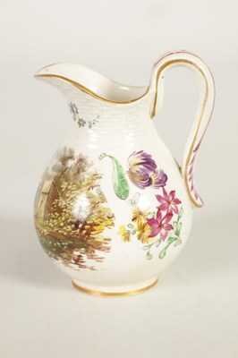 Lot 94 - AN 18TH CENTURY VEUVE PERRIN, FRANCE PORCELAIN BALUSTER CREAM JUG