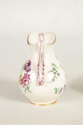 Lot 94 - AN 18TH CENTURY VEUVE PERRIN, FRANCE PORCELAIN BALUSTER CREAM JUG