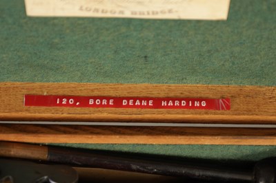 Lot 386 - A 19TH CENTURY CASED FIVE-SHOT 120 BORE REVOLVER BY DEAN AND SON, LONDON BRIDGE