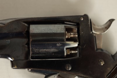 Lot 386 - A 19TH CENTURY CASED FIVE-SHOT 120 BORE REVOLVER BY DEAN AND SON, LONDON BRIDGE