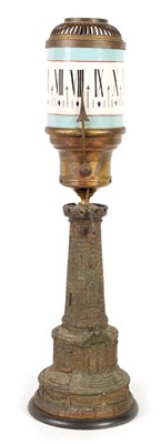 Lot 774 - A LATE 19TH CENTURY FRENCH ROTATING NIGHT CLOCK