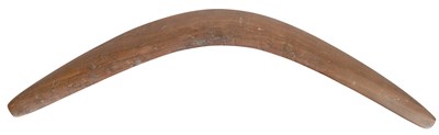 Lot 369 - AN UNUSUALLY LARGE 19TH CENTURY ABORIGINAL BOOMERANG