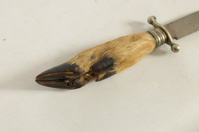 Lot 377 - AN OVERSIZED FOLDING KNIFE AND ANOTHER