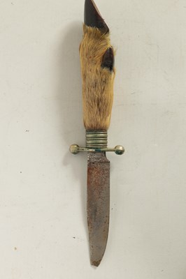 Lot 377 - AN OVERSIZED FOLDING KNIFE AND ANOTHER