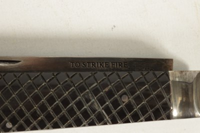 Lot 377 - AN OVERSIZED FOLDING KNIFE AND ANOTHER