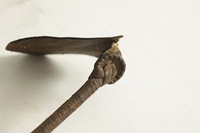 Lot 450 - AN EARLY 19TH CENTURY CAUCASIAN  SILVER NIELLO AND LEATHER-BOUND FOLDING RIDING CROP