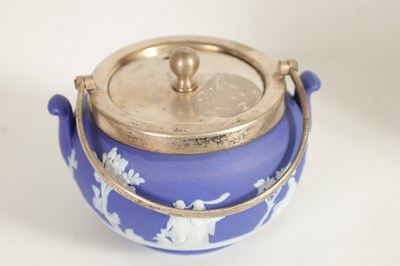 Lot 36 - A WEDGWOOD JASPERWARE SALAD BOWL AND PRESERVE BOWL