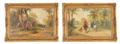 Lot 671 - WILLIAM R STONE (1842-1913). A PAIR OF LATE 19TH CENTURY OILS ON CANVAS