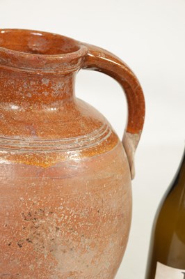 Lot 46 - TWO EARLY CONTINENTAL TERRACOTTA POTTERY JUGS