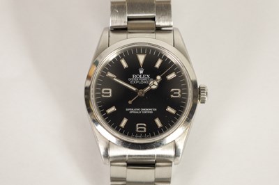 Lot 293 - A GENTLEMAN’S STEEL ROLEX EXPLORER 1 WRISTWATCH