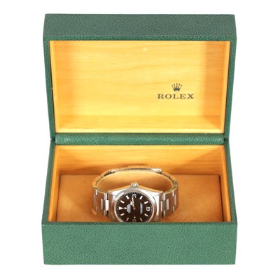 Lot 293 - A GENTLEMAN’S STEEL ROLEX EXPLORER 1 WRISTWATCH