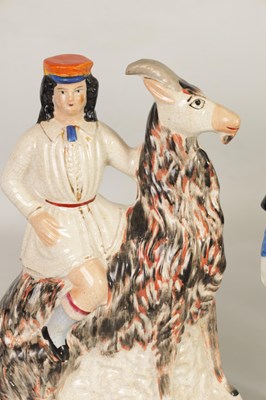 Lot 33 - A GROUP OF 19TH CENTURY STAFFORDSHIRE FIGURES