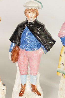 Lot 33 - A GROUP OF 19TH CENTURY STAFFORDSHIRE FIGURES