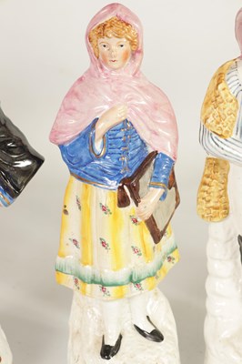 Lot 33 - A GROUP OF 19TH CENTURY STAFFORDSHIRE FIGURES