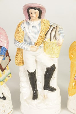 Lot 33 - A GROUP OF 19TH CENTURY STAFFORDSHIRE FIGURES