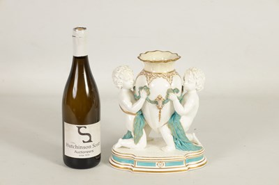 Lot 48 - A 19TH CENTURY MINTON TYPE PORCELAIN AMPHORA VASE