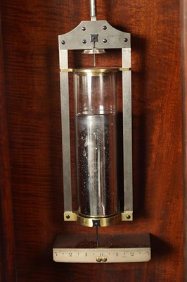 Lot 977 - BARRAUD, LONDON. A FINE REGENCY FIGURED MAHOGANY OBSERVATORY REGULATOR LONGCASE CLOCK