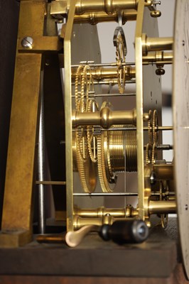 Lot 977 - BARRAUD, LONDON. A FINE REGENCY FIGURED MAHOGANY OBSERVATORY REGULATOR LONGCASE CLOCK