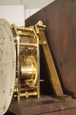 Lot 977 - BARRAUD, LONDON. A FINE REGENCY FIGURED MAHOGANY OBSERVATORY REGULATOR LONGCASE CLOCK