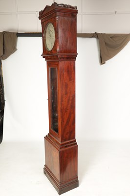 Lot 977 - BARRAUD, LONDON. A FINE REGENCY FIGURED MAHOGANY OBSERVATORY REGULATOR LONGCASE CLOCK