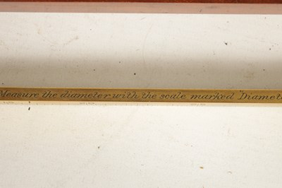 Lot 401 - AN EARLY 19TH CENTURY BRASS BARREL MEASURE BY 'DE GRAVE OF Co LONDON'