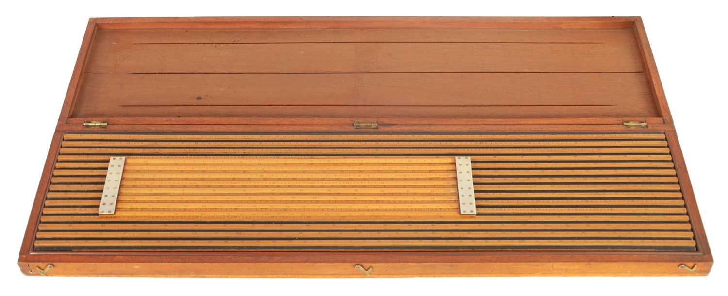 Lot 413 - A 19TH CENTURY MAJOR GENERAL HANNYNGTON SLIDE RULE BY ASTON MANDER LTD. LONDON