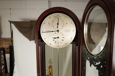 Lot 762 - J. SEWILL, LIVERPOOL, MAKER TO THE ADMIRALTY. A FINE QUALITY MID 19TH CENTURY REGULATOR LONGCASE CLOCK