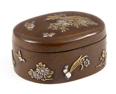 Lot 122 - A MEIJI PERIOD JAPANESE PATINATED BRONZE...