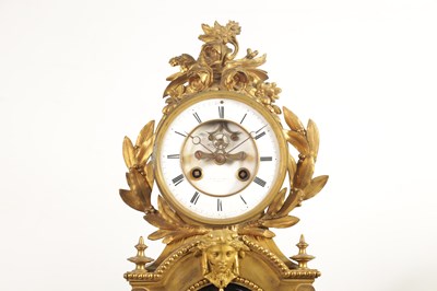 Lot 709 - A 19TH CENTURY FRENCH ORMOLU LARGE MANTEL CLOCK