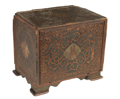 Lot 190 - A 17TH CENTURY ANGLO INDIAN TABLE CABINET