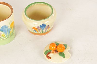 Lot 45 - A COLLECTION OF CLARICE CLIFF “CROCUS” PATTERN POTTERY