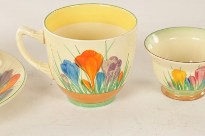 Lot 45 - A COLLECTION OF CLARICE CLIFF “CROCUS” PATTERN POTTERY