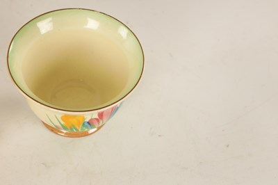 Lot 45 - A COLLECTION OF CLARICE CLIFF “CROCUS” PATTERN POTTERY