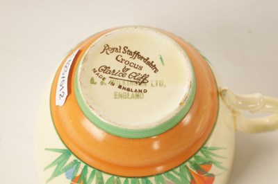 Lot 45 - A COLLECTION OF CLARICE CLIFF “CROCUS” PATTERN POTTERY