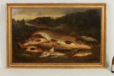 Lot 633 - HENRY LEONIDAS ROLFE (BRITISH, ACTIVE 1847 - 1881) THE DAYS CATCH