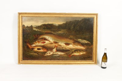 Lot 633 - HENRY LEONIDAS ROLFE (BRITISH, ACTIVE 1847 - 1881) THE DAYS CATCH