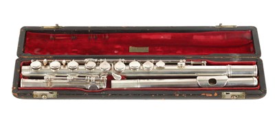 Lot 738 - GEORGE W HAYNES, NEW YORK NO 3227. A SOLID SILVER FLUTE