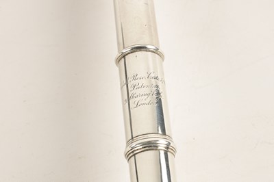 Lot 744 - RUDALL ROSE CARTE & CO CIRCA 1859. A RARE EARLY SILVER FLUTE